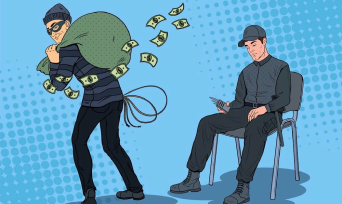 Mangaurd Abetting Theft